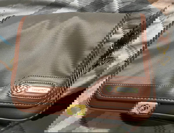 Βιντάζ γυναικεία τσάντα SAMSONITE (ύφασμα και δέρμα)