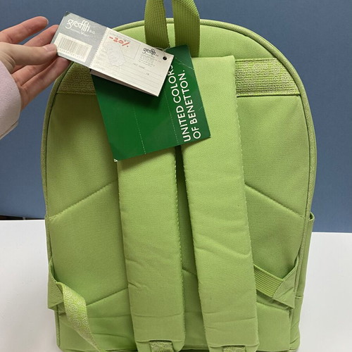 Benetton Y2K floral rhinestone school bag