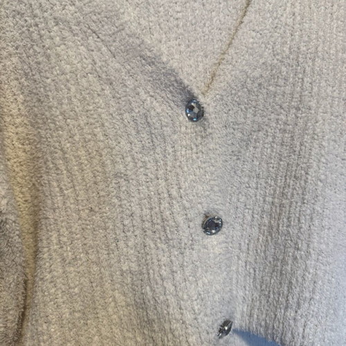 Bershka women's knitted cardigan like new, white