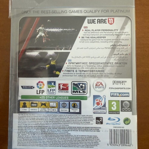 Fifa 11 PlayStation 3 new football video game