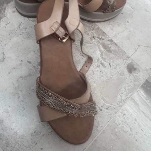 Sandals new gold brown size 38