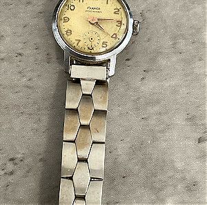 Ρολόι γυναικειο με μεταλλικό μπρασελέ πριν το 1970 (ANCRE 5 RUBIS) αντίκα