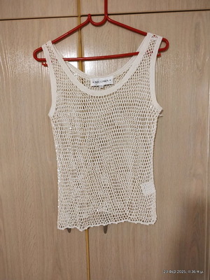 Top with sequins and good thread new, white and beige