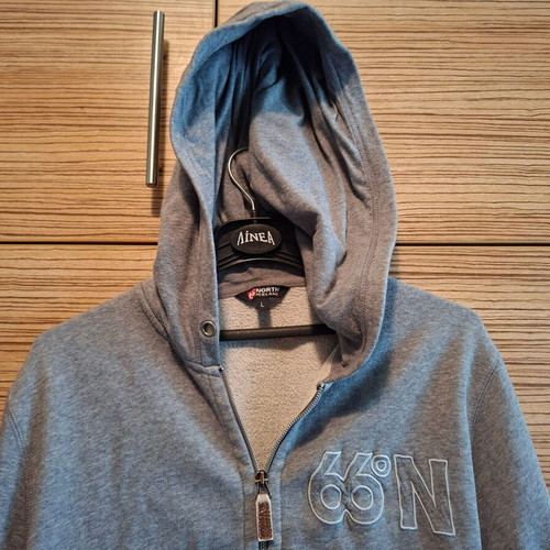 BodyTalk grey hoodie with zipper and hood, like new, size L