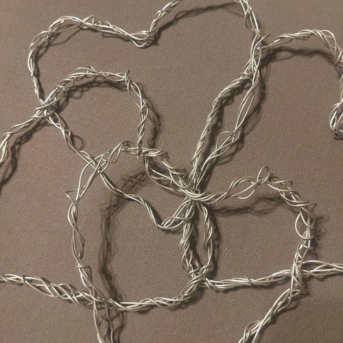 Metal hearts handmade for decoration