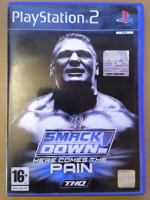 WWE SmackDown! Here Comes the Pain PS2 used, Black Label CIB