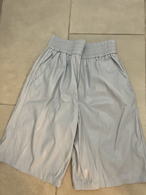 Leather shorts blue new, size small