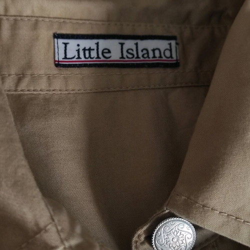 Little Island Heritage Shirt Dress like new, beige, size Medium