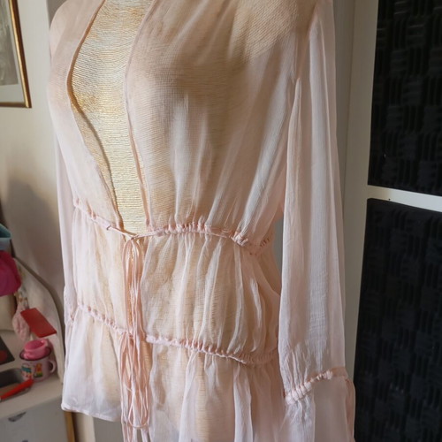 Fidele silk blouse like new, pink, size ML