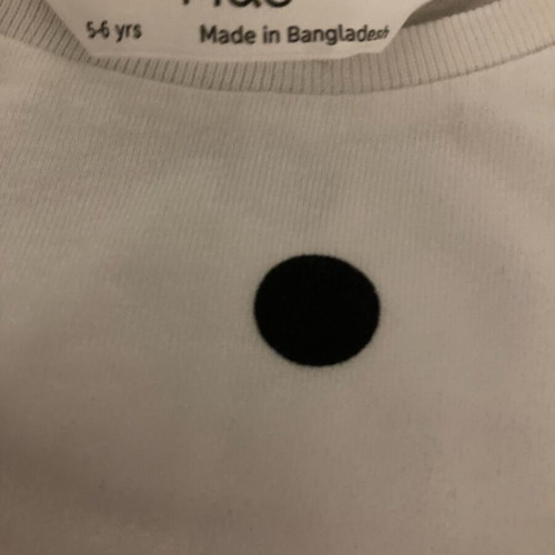 Girls' clothing set used H&M black and white