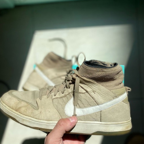 Nike Sb Dunk High Elite used, size 44.5, khaki