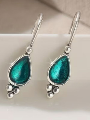 Earrings with turquoise stone new