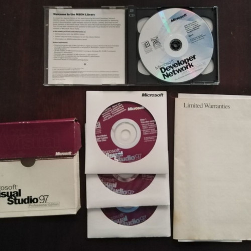 Microsoft Visual Studio 97 software package, English edition for students