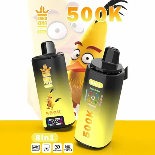 Bang King 500K Vape, 8-in-1 Flavor Selection