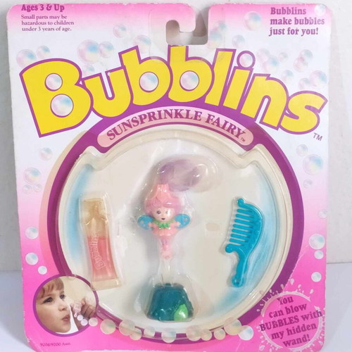 Bubblins Sunsprinkle Fairy Hasbro 1990 vintage new