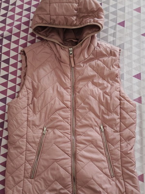 Bershka quilted vest, sap green color, size S