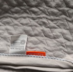Nef Nef Baby Blanket like new, thin, ice gray with embossed stars