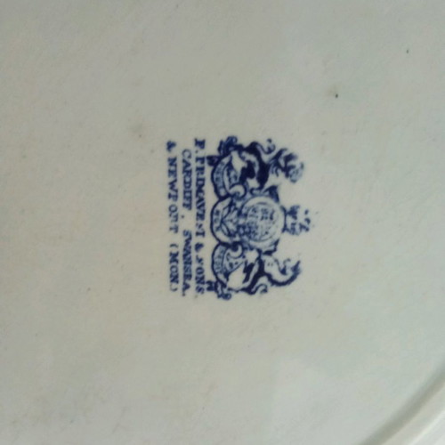 Antique plates used, set of 2 pieces Ø24cm from South Wales