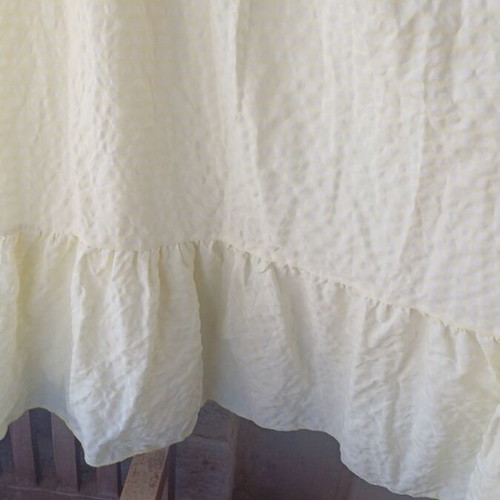 Vintage dress yellow and white checkered, like new