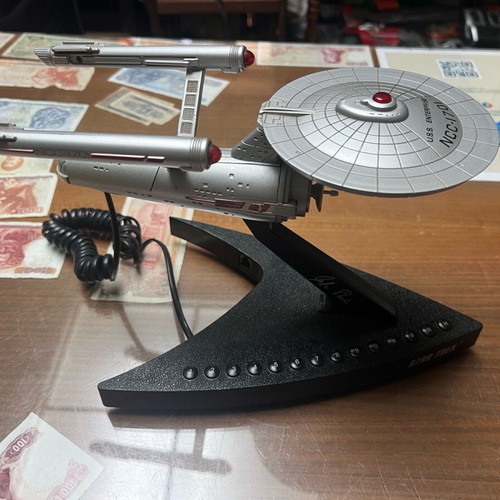 Star Trek The Telephone 1993 Enterprise Space Ship NCC1701 used