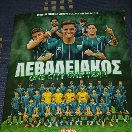 Levadiakos sticker album with 125 stickers