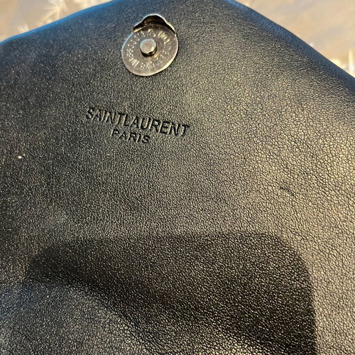 Saint Laurent leather bag like new with black chain, 32x22 cm