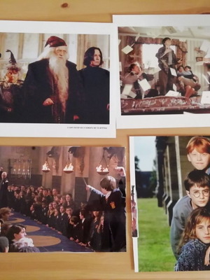 Harry Potter Warner Bros. collectible photos used, set of 4 from first two movies