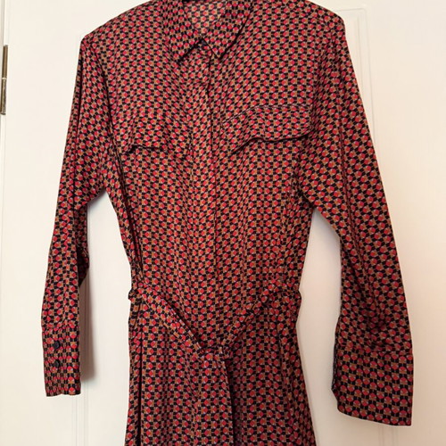 Mango midi dress new with belt, colorful, size M