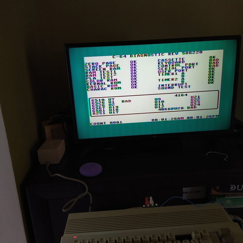 Commodore C64C used, with some missing keys and functional issues