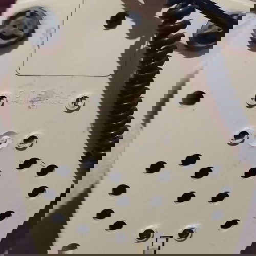 Τηλέφωνο vintage μεταχειρισμένο, κόκκινο ενσύρματο, απόλυτα λειτουργικό