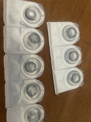 Colored contact lenses blue, 8 daily, new, power 4.0