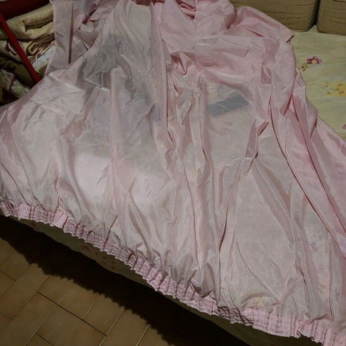 Curtain pink color like new, width 2.45 m length 2.37 m