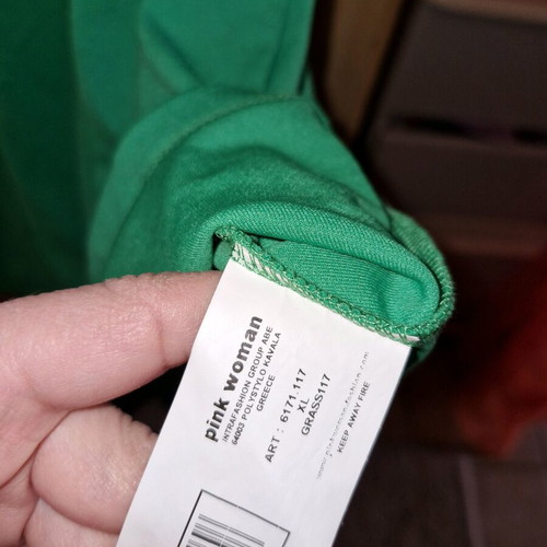 Pink Woman dress green size XL like new with straps
