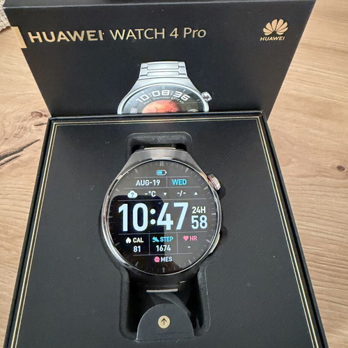 Huawei Watch 4 Pro Stainless Steel 48mm smartwatch with eSIM and heart rate monitor