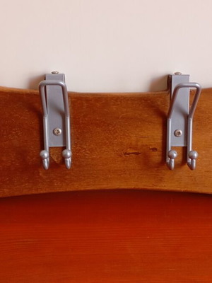 Handmade wooden hanger from pallet