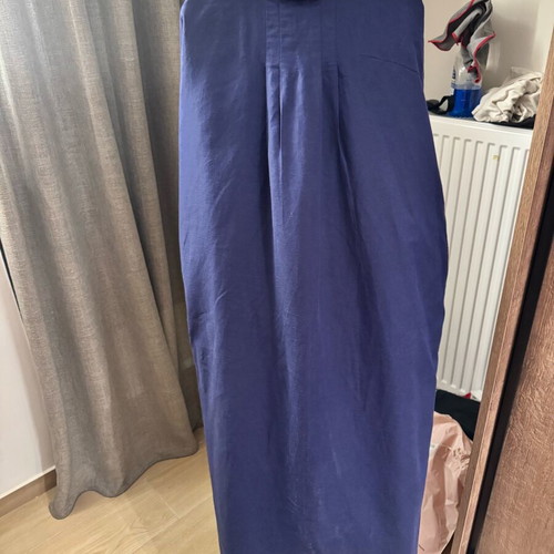 Long linen dress blue like new, size S/M, brand Manor