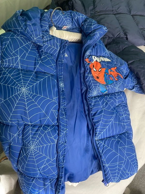 Spiderman jacket like new, blue, size 134 cm