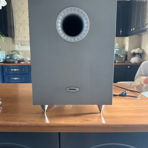 Crystal Audio System 5.1 speaker set with Super Bass 10 subwoofer and floor stands