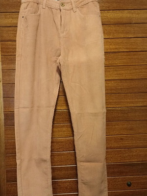 Corduroy pants size M like new, apricot color