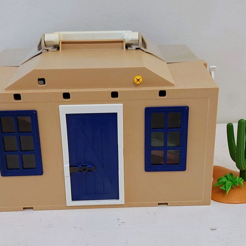 Playmobil Western set Sheriff & Bank used with figures and accessories