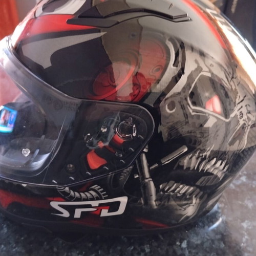 SPD 506 Terminator Full-Face Helmet new with internal visor