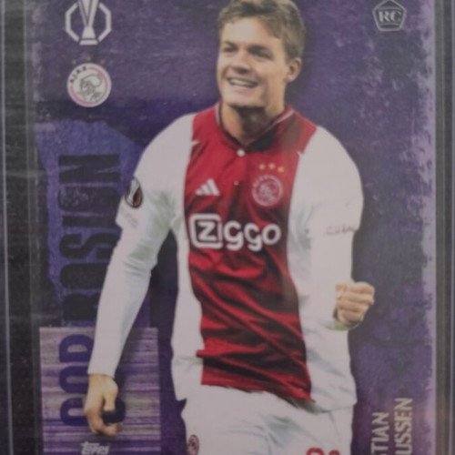 Christian Rasmussen numbered football card bundle 14/75 and 16/25