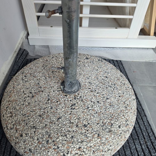 Umbrella base used, 55kg with pebble coating