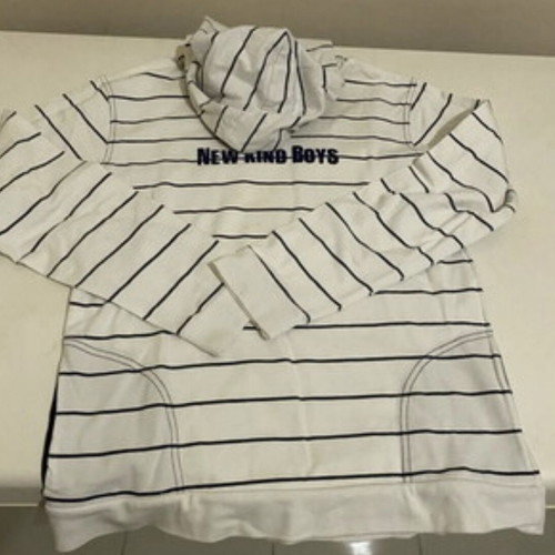 Hoodie for boys 12 years old, white and blue