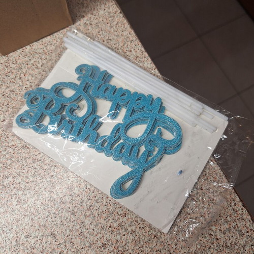 Happy Birthday για τούρτα σετ 10 τεμάχια καινούργιο
