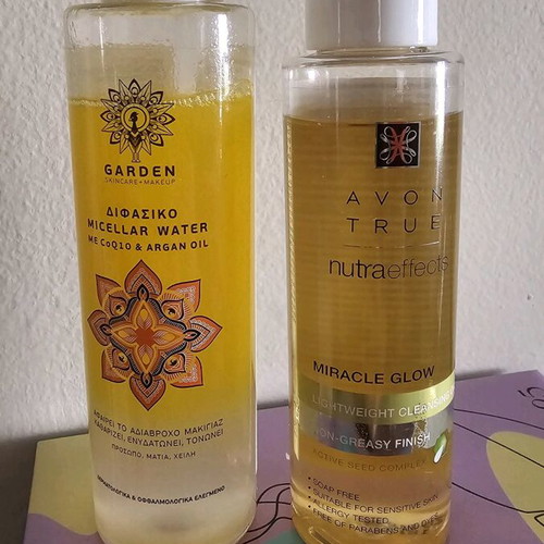 Garden Micellar Water and Avon cleansing oil set like new