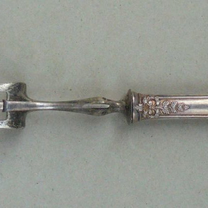 Cutlery set silver-plated with coat of arms, French, about 150 years old