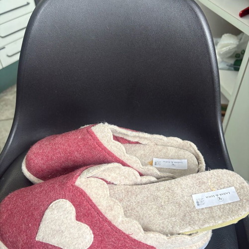 Lazar & Luca felt slipper new, size 38, beige pink