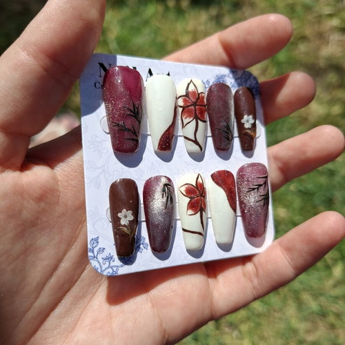 Press On Nails set with application tools, new