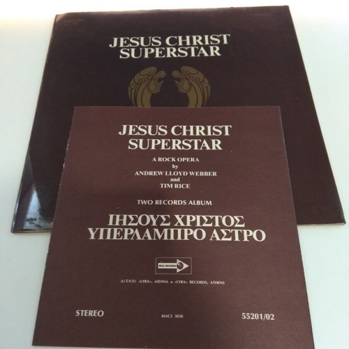 Jesus Christ Superstar double LP used, rock opera by Andrew Lloyd Webber